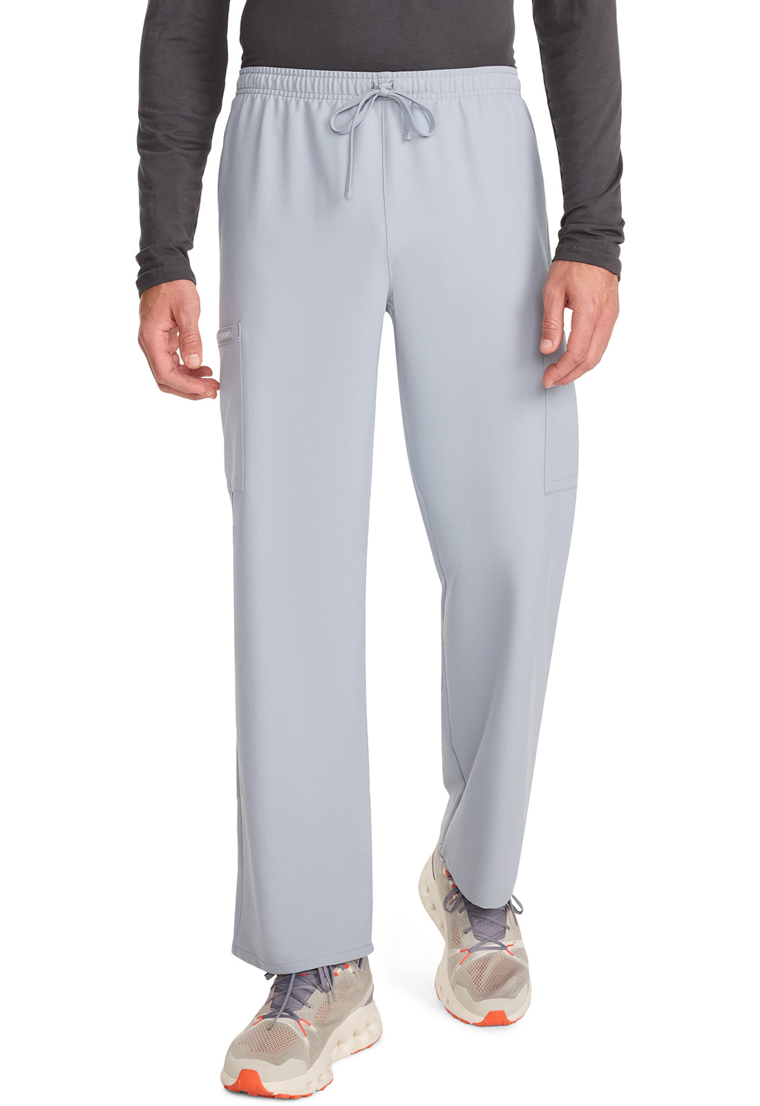 Cherokee CKE280A Unisex Drawstring Straight Leg Pant - Grey (front)