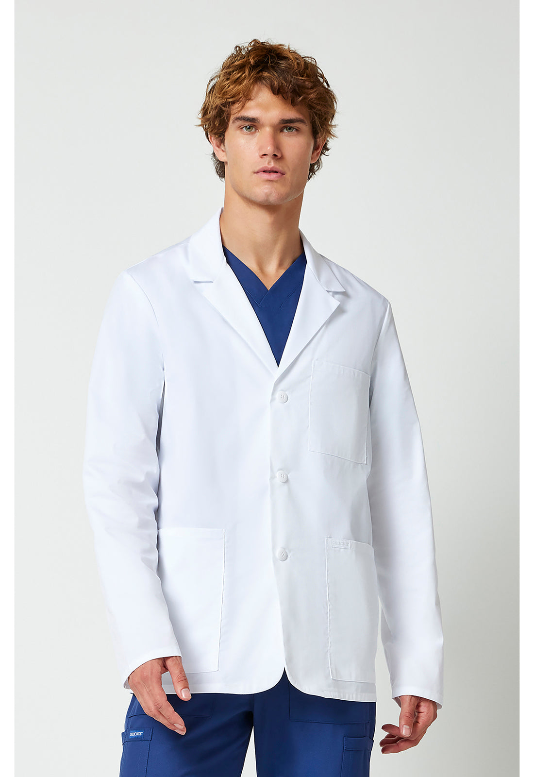 Cherokee CKE401 30" Men's Consultation Coat - White (front)