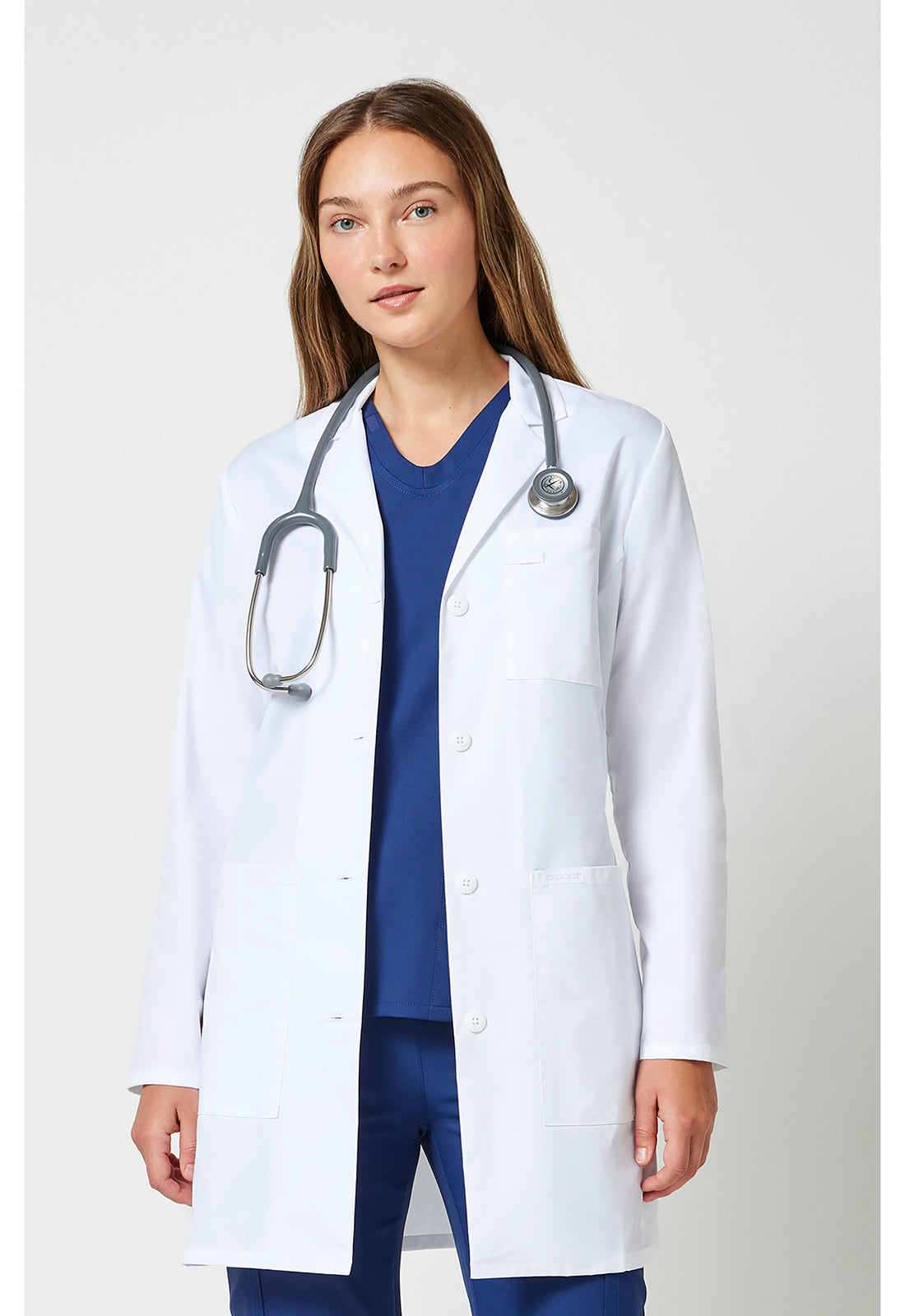Cherokee CKE452 33" Lab Coat - White (front)