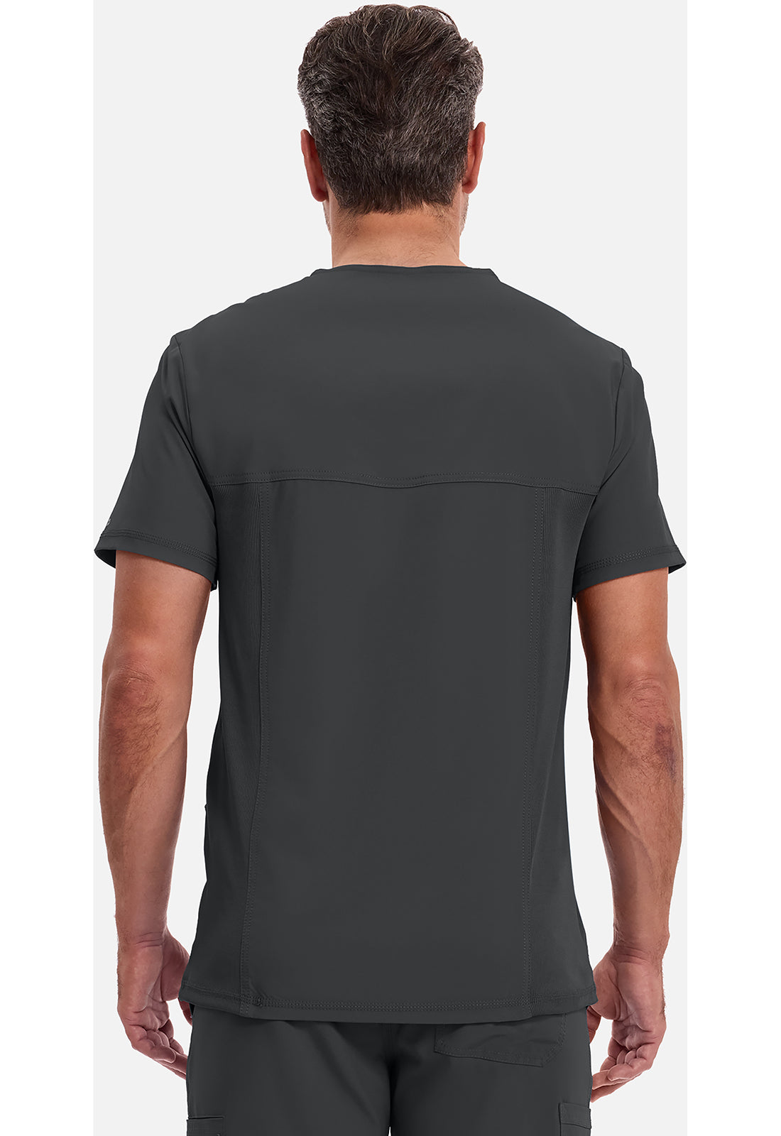 Cherokee CKE900A Men's V-Neck Top - Black (back)
