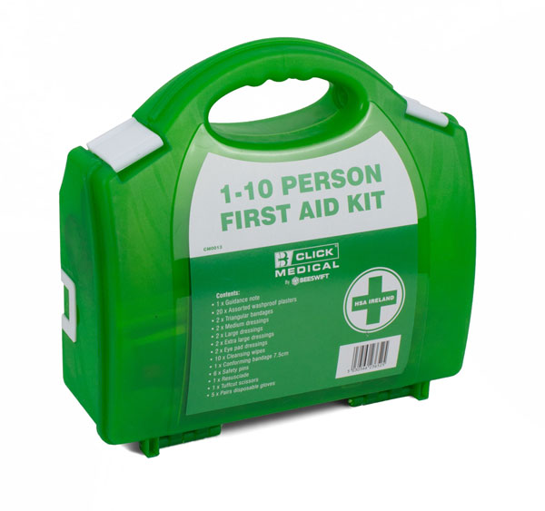 Click Medical 1-10 Person HSA Irish First Aid Kit, main product image