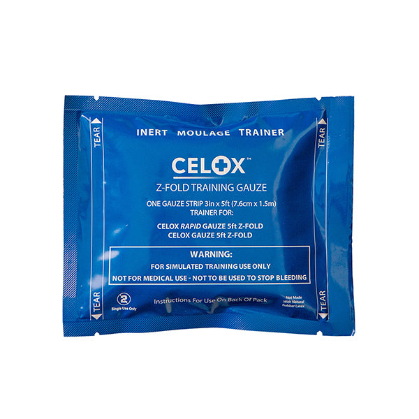 Click Medical Celox 5Ft Z-Fold Training Gauze, main product image