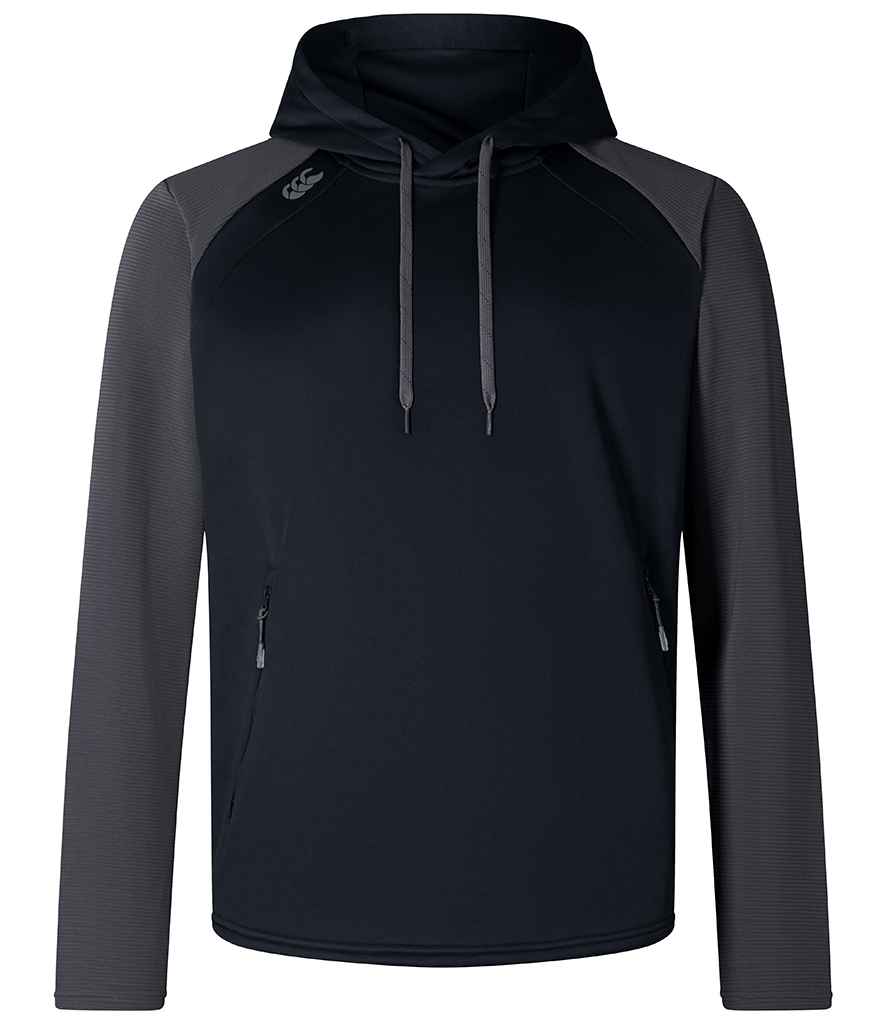 Canterbury Unisex Elite Training Hoodie in Black, front view