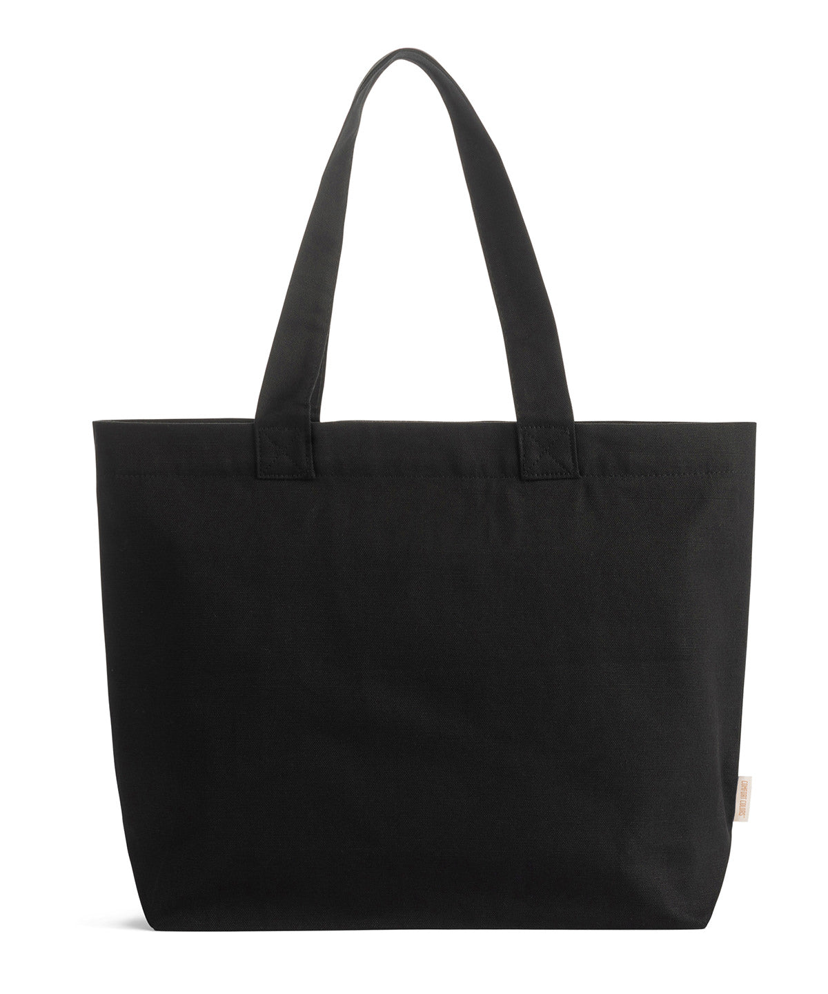 Comfort Colors Cotton canvas tote in Black, front view