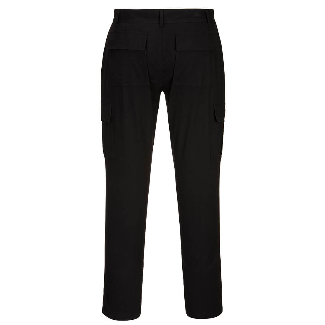 Portwest CR40 Combat Trousers with Cut Resistant Front in Black, back view