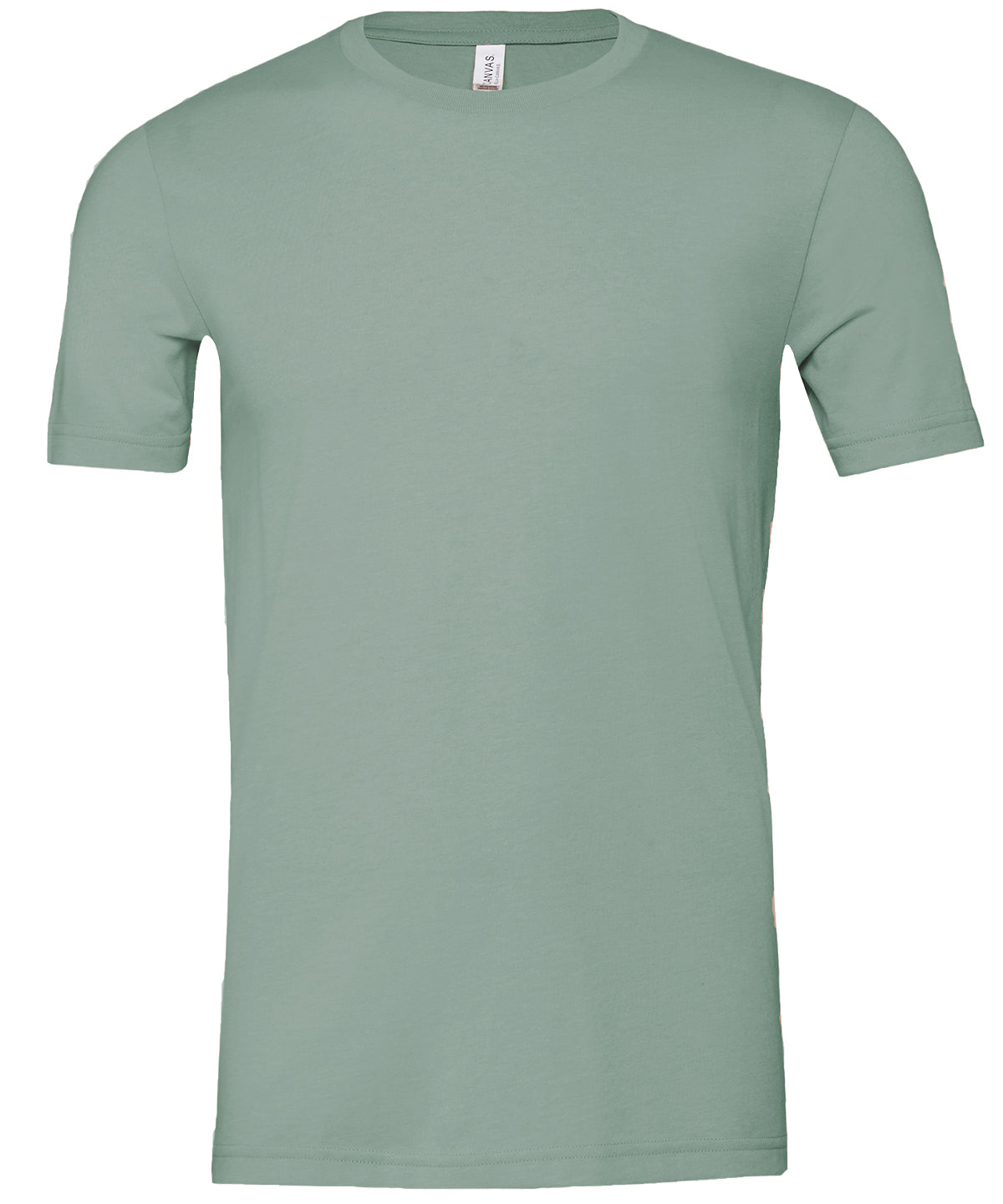 Bella Canvas Unisex heather CVC short sleeve t-shirt in Heather Dusty Blue, front view