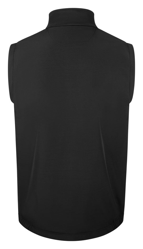 Click BEESWIFT CLICK WORKWEAR UNISEX SOFTSHELL GILET Black back view