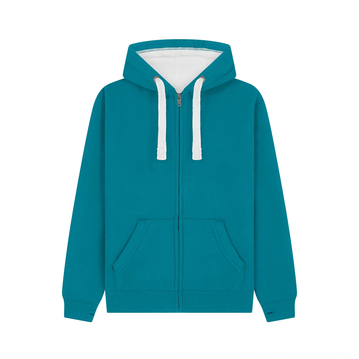 Cotton Ridge W81PF Comet Ultra Premium Zip Hoodie in Caribbean Blue