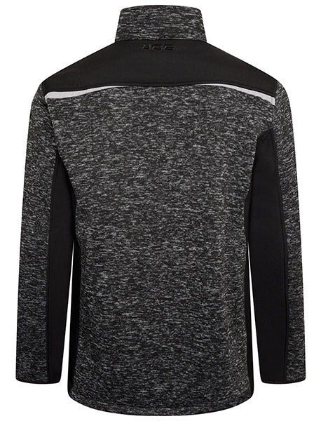 JCB D+IF Workwear Trade Essington II Full Zip Fleece Jacket Grey back view