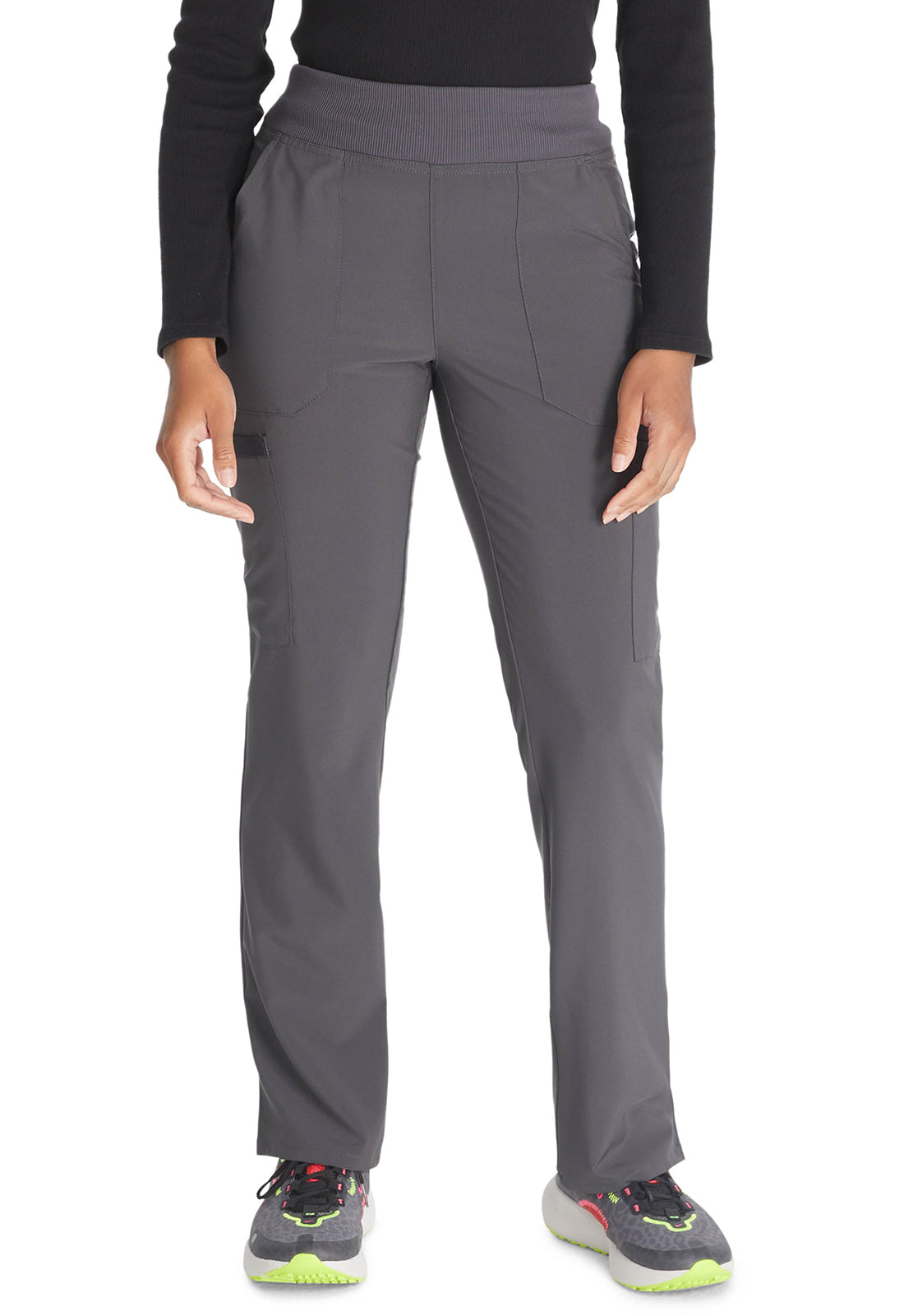 Dickies DKE005 Natural Rise Tapered Leg Pull-on Pant - Pewter (front)