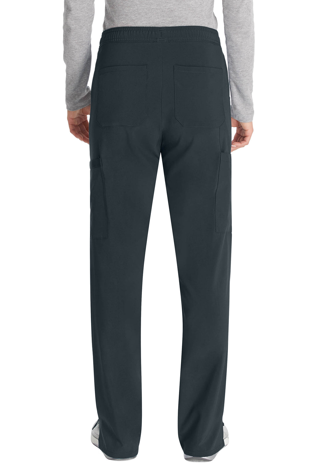 Dickies DKE010 Mid Rise Straight Leg Drawstring Pant - Pewter (back)