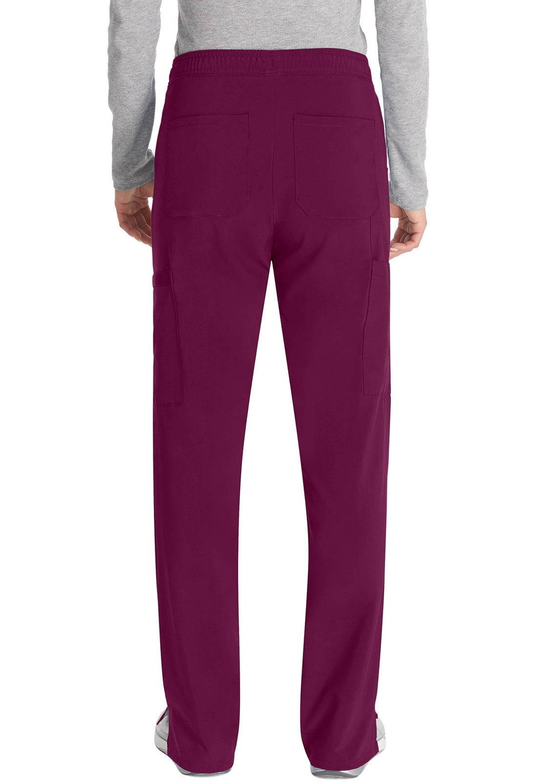 Dickies DKE010 Mid Rise Straight Leg Drawstring Pant - Wine (back)