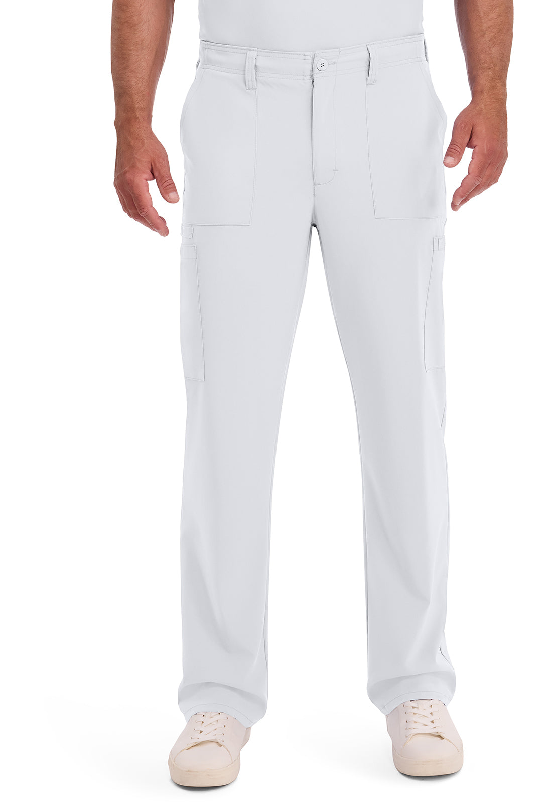 Dickies DKE015 Men's Natural Rise Drawstring Pant - White (front)