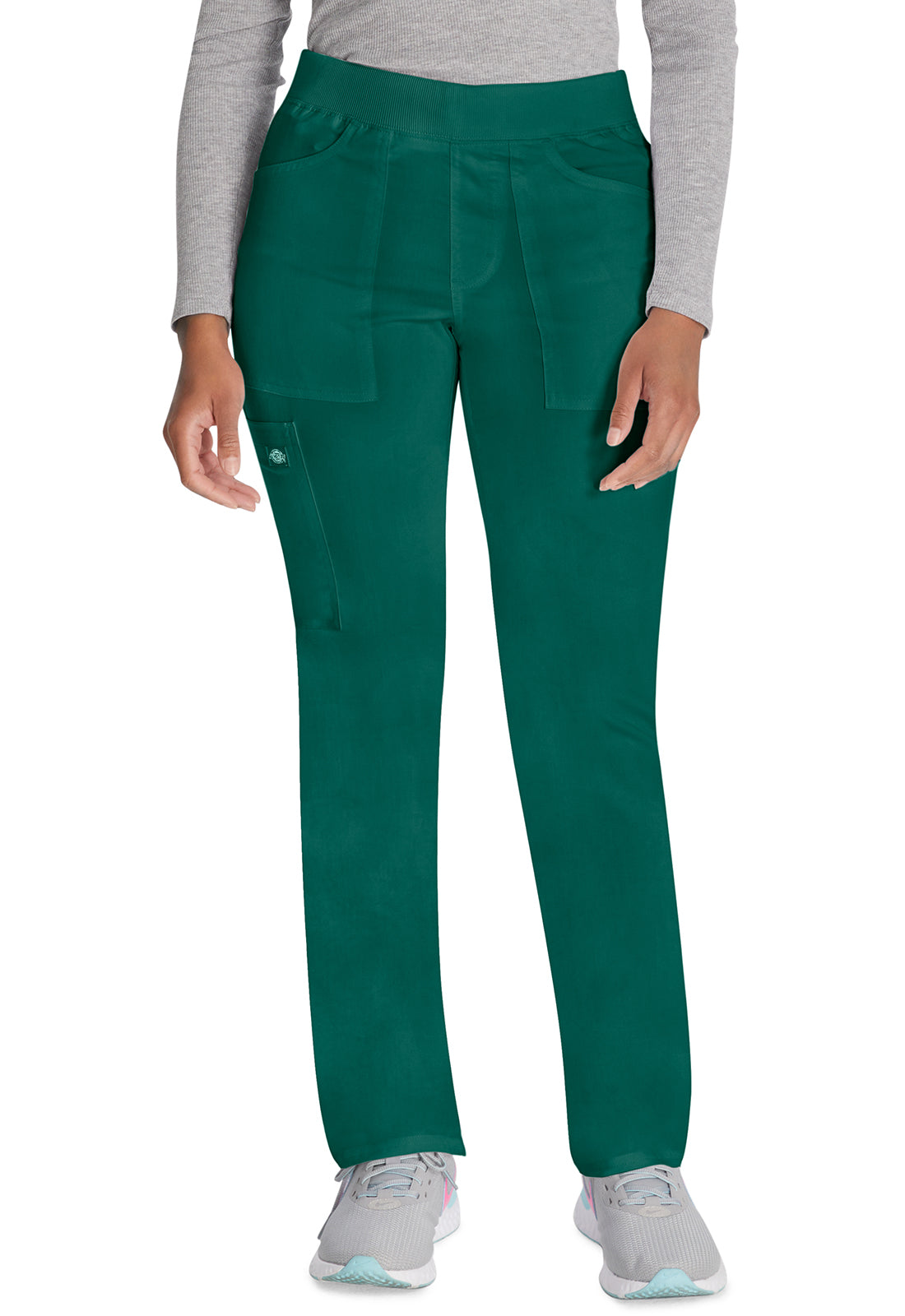 Dickies DKE135 Mid Rise Tapered Leg Pull-on Pant - Hunter Green (front)
