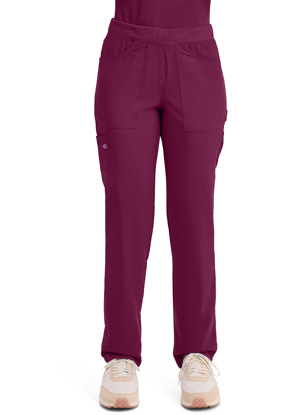 Dickies DKE135 Mid Rise Tapered Leg Pull-on Pant - Wine (front)