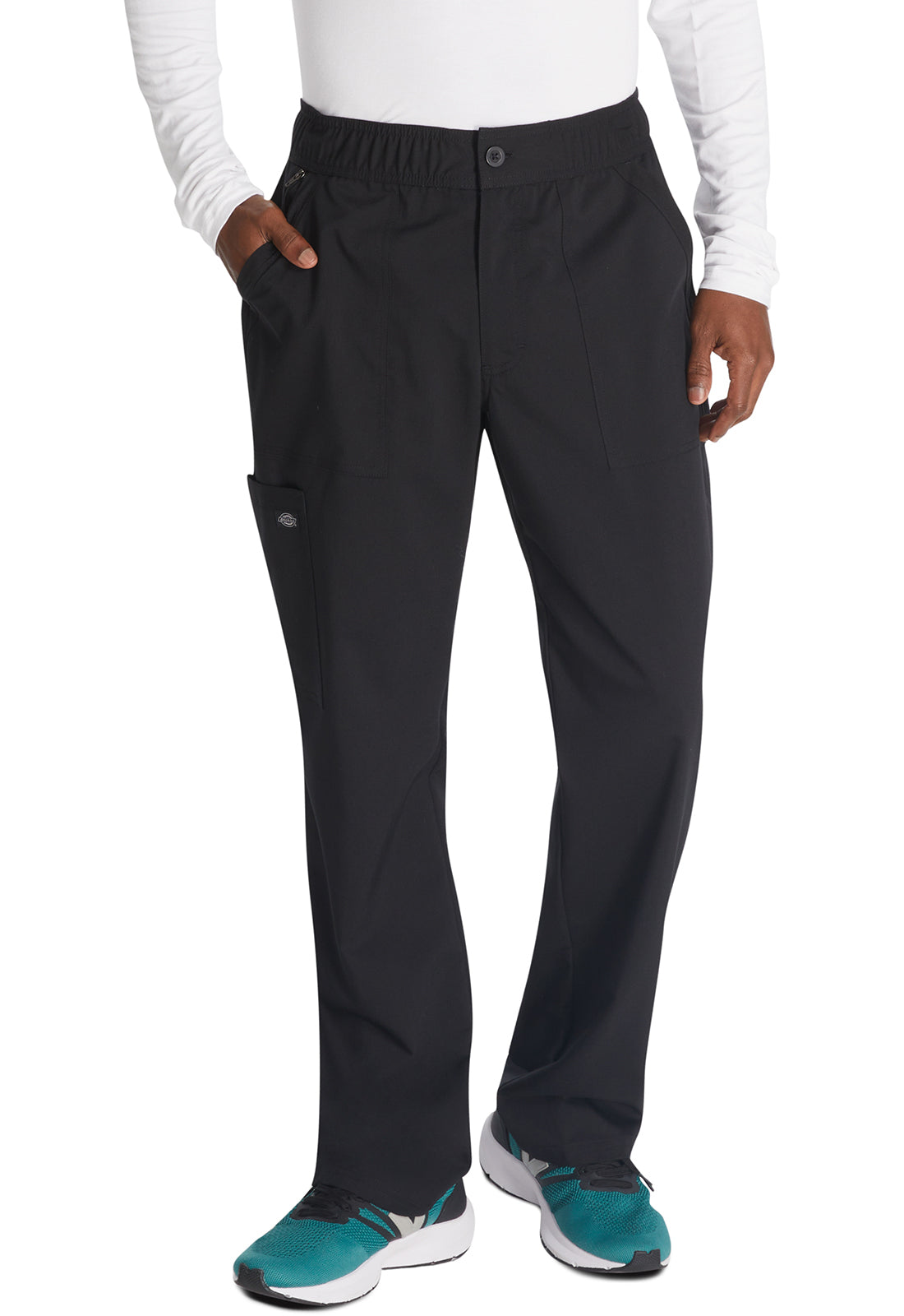 Dickies DKE220 Men's Mid Rise Straight Leg Pant - Black (front)