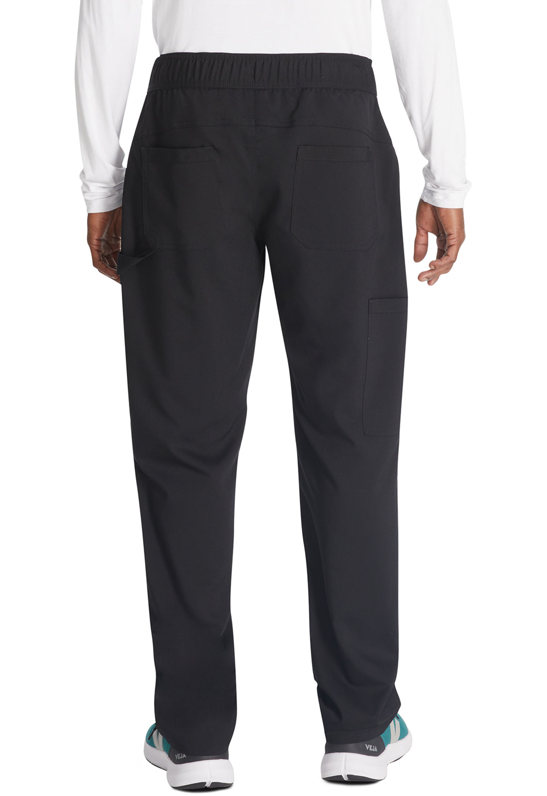 Dickies DKE220 Men's Mid Rise Straight Leg Pant - Black (back)