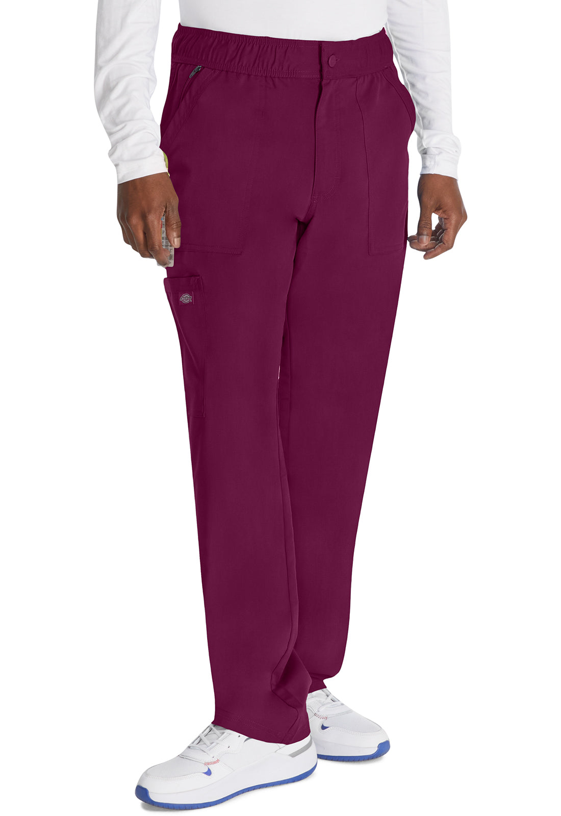 Dickies DKE220 Men's Mid Rise Straight Leg Pant - Wine (front)