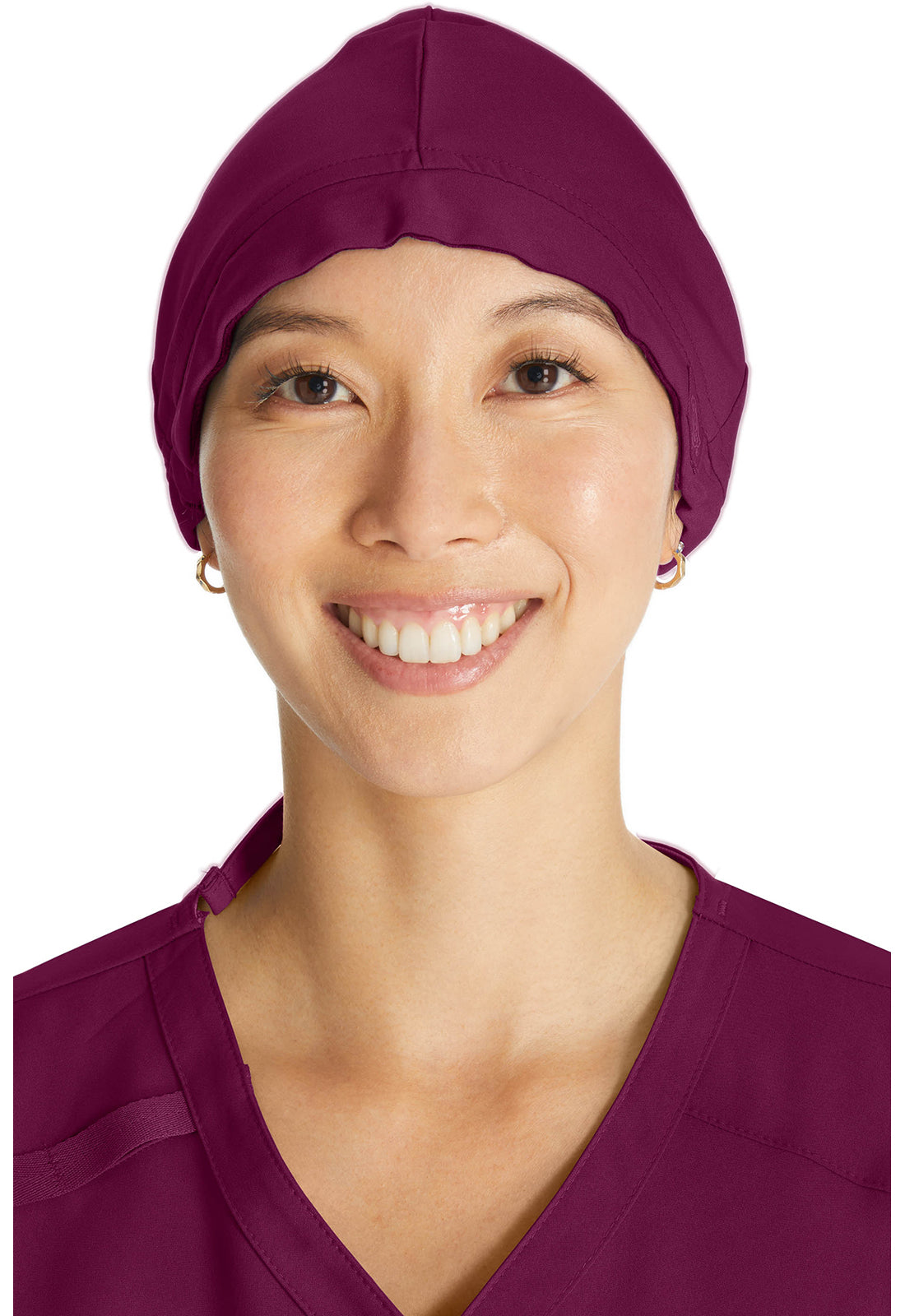 Dickies DKE502 Scrubs Hat - Wine (front)