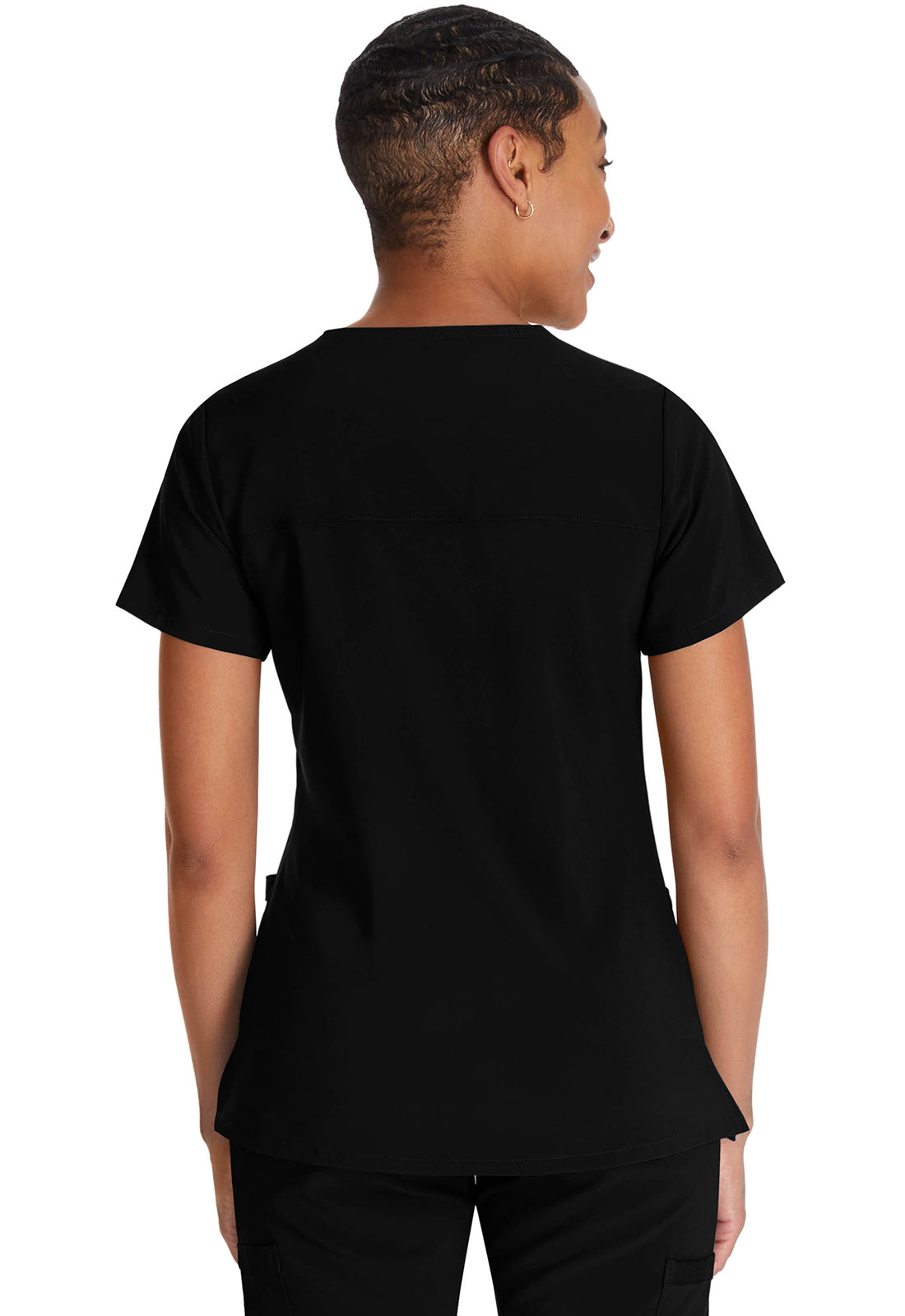 Dickies DKE625 Mock Wrap Top - Black (back)