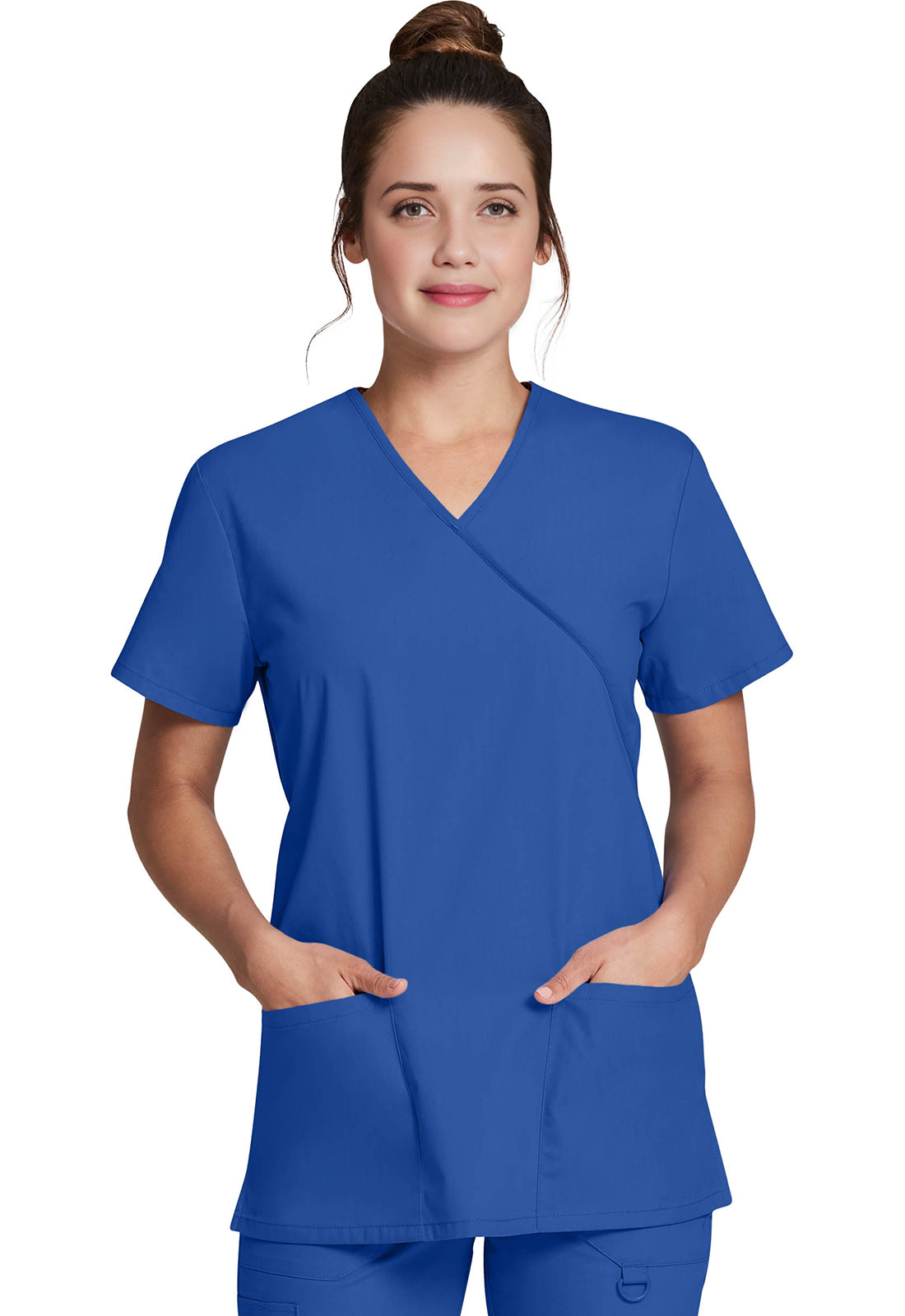 Dickies DKE632 Mock Wrap Tunic - Royal (front)