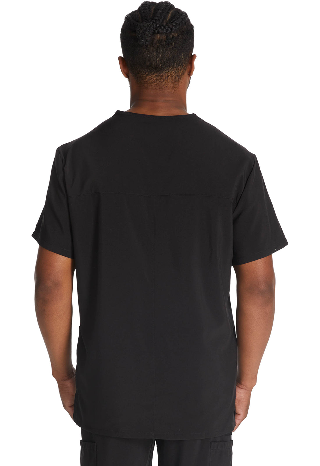 Dickies DKE645 Men's V-Neck Top - Black (back)