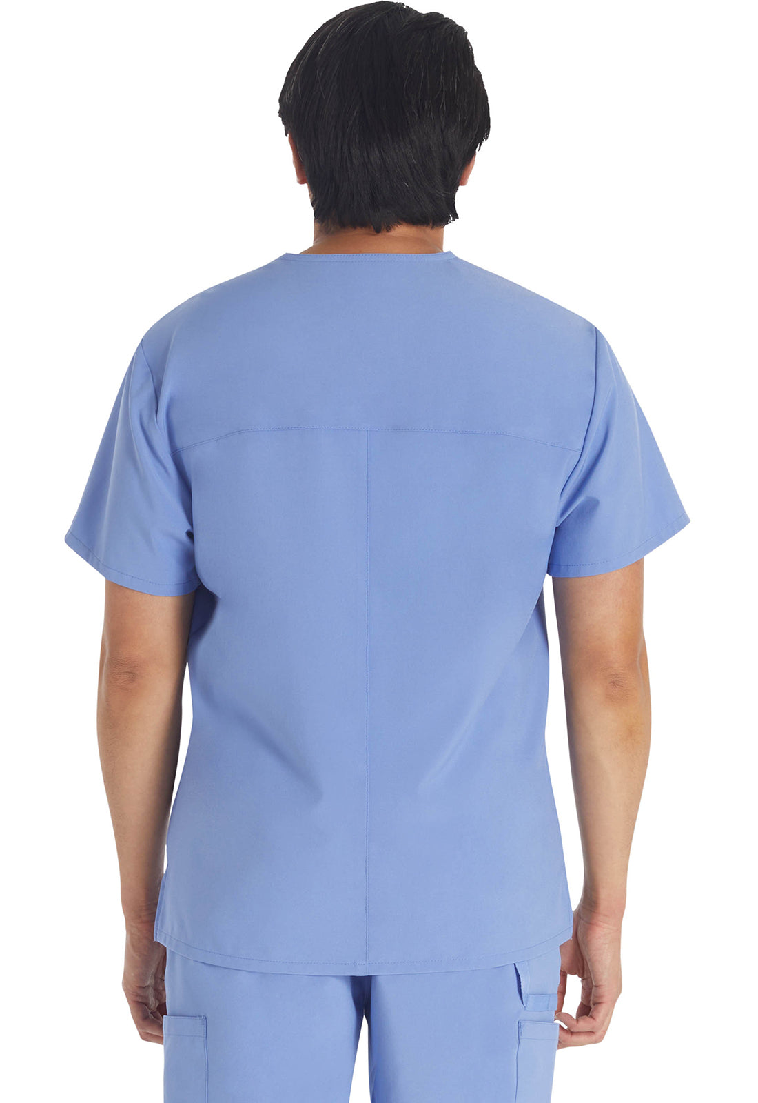 Dickies DKE645 Men's V-Neck Top - Ciel (back)