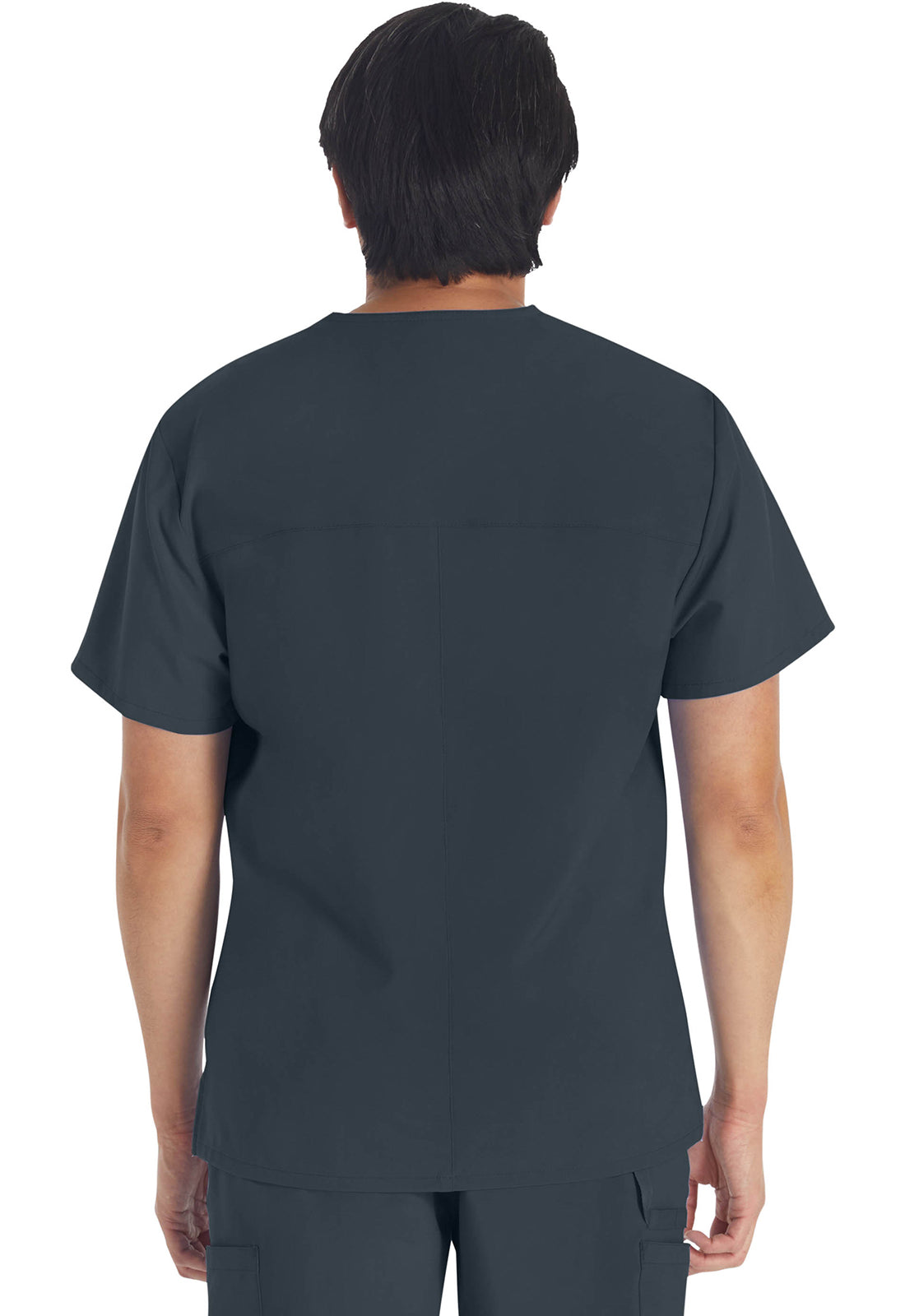 Dickies DKE645 Men's V-Neck Top - Pewter (back)