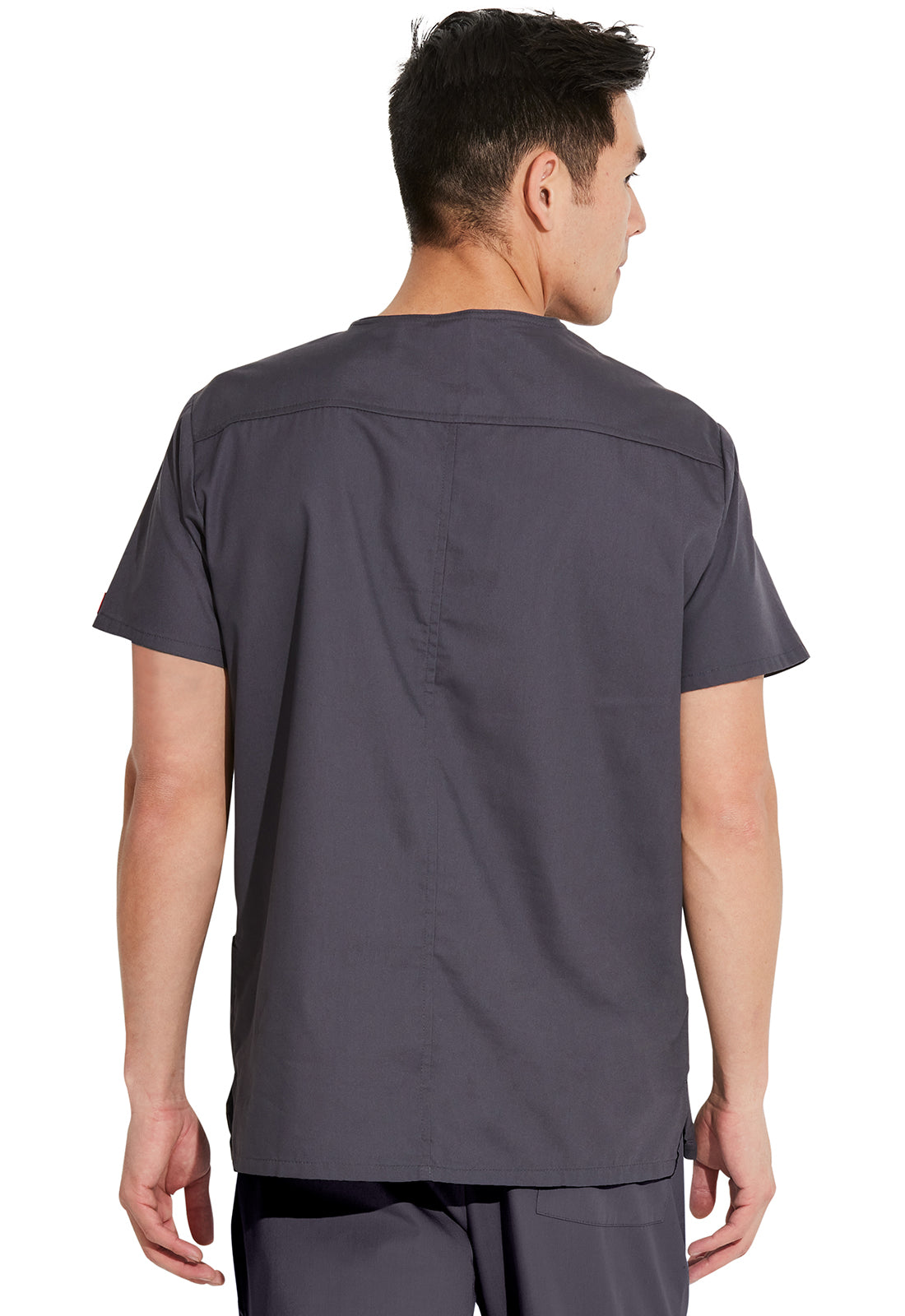Dickies DKE81906 Men's V-Neck Top - Pewter (back)