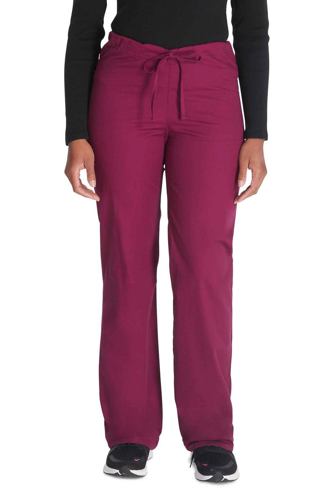 Dickies DKE83006 Unisex Drawstring Pant - Wine (front)