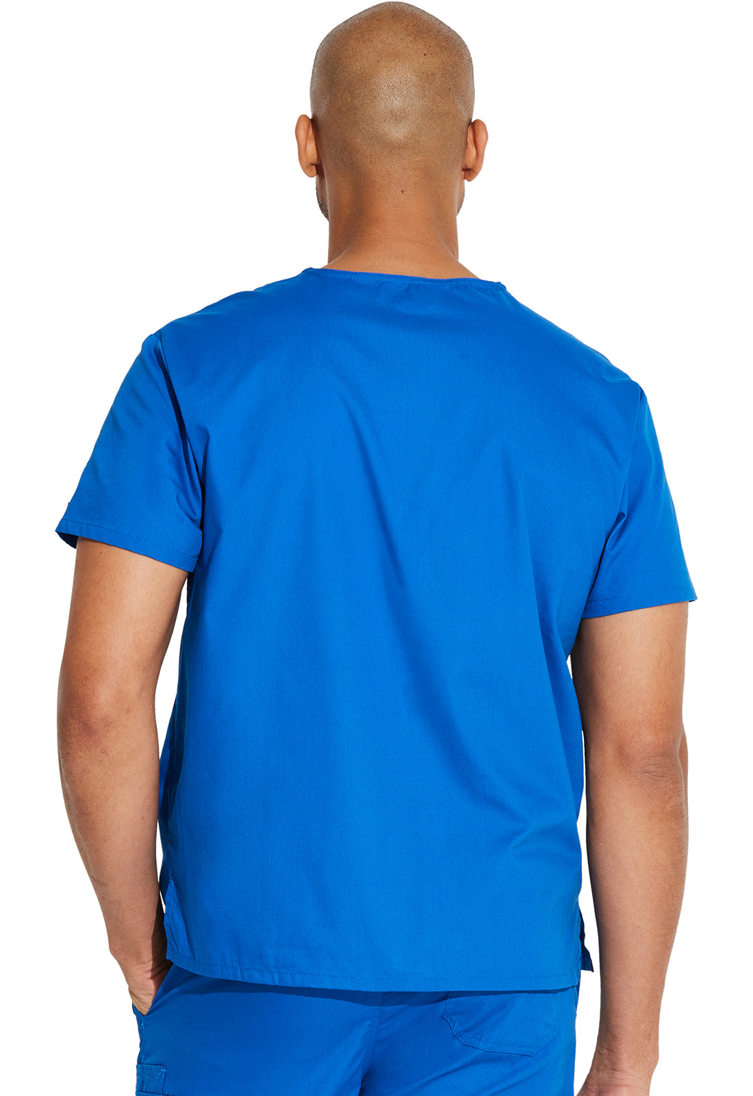 Dickies DKE83706 Unisex Tuckable V-Neck Top - Royal (back)
