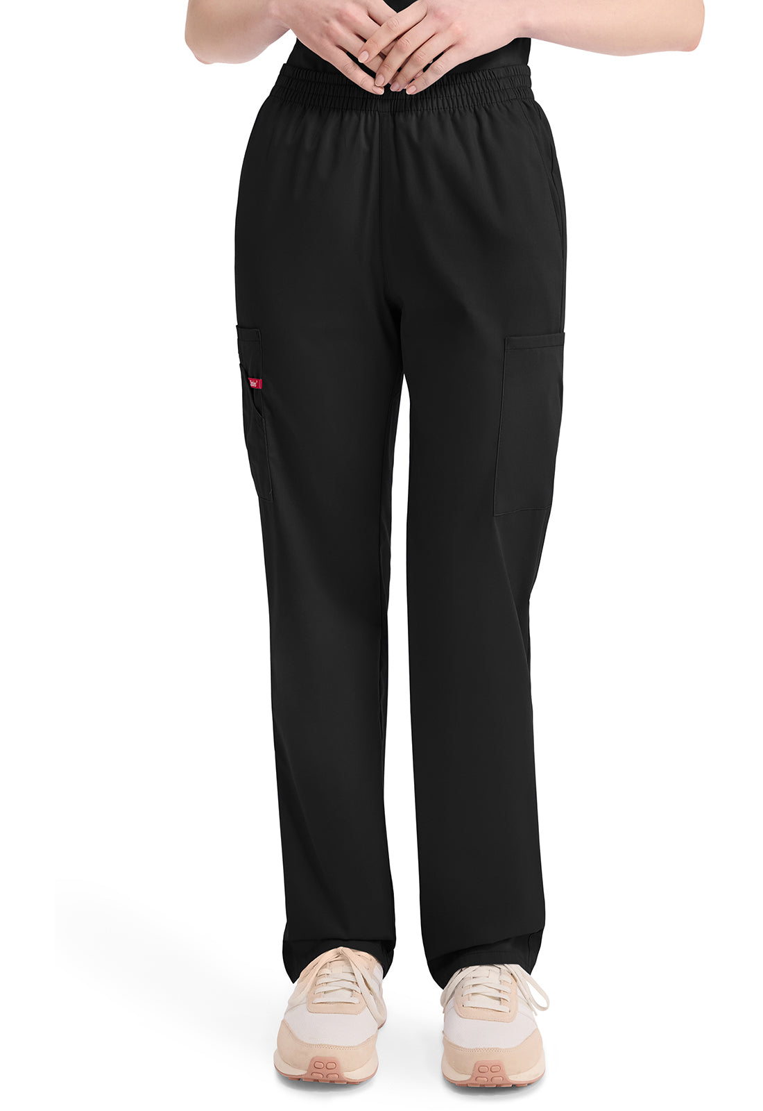 Dickies DKE86106 Natural Rise Tapered Leg Pull-on Pant - Black (front)