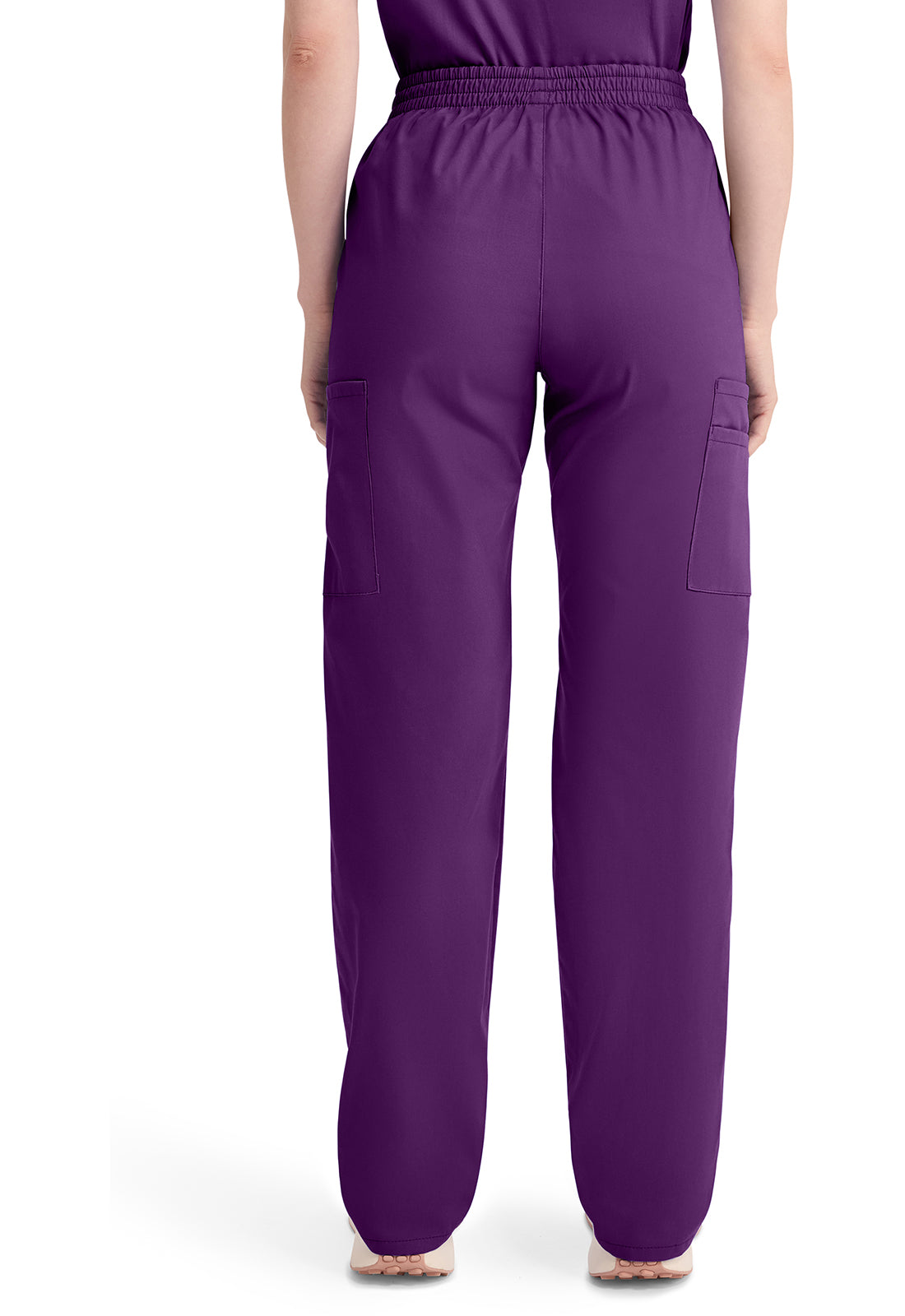 Dickies DKE86106 Natural Rise Tapered Leg Pull-on Pant - Eggplant (back)
