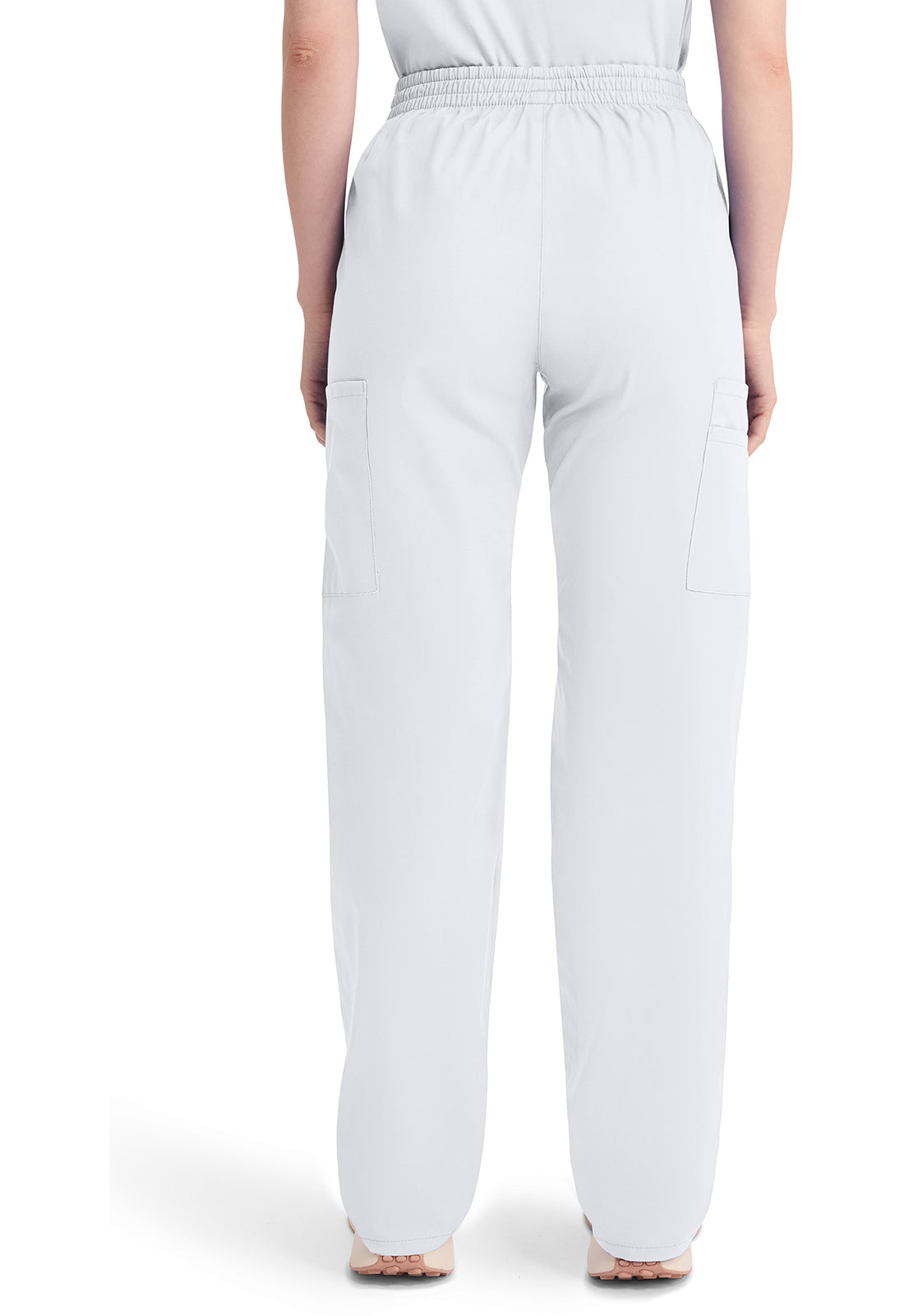 Dickies DKE86106 Natural Rise Tapered Leg Pull-on Pant - White (back)