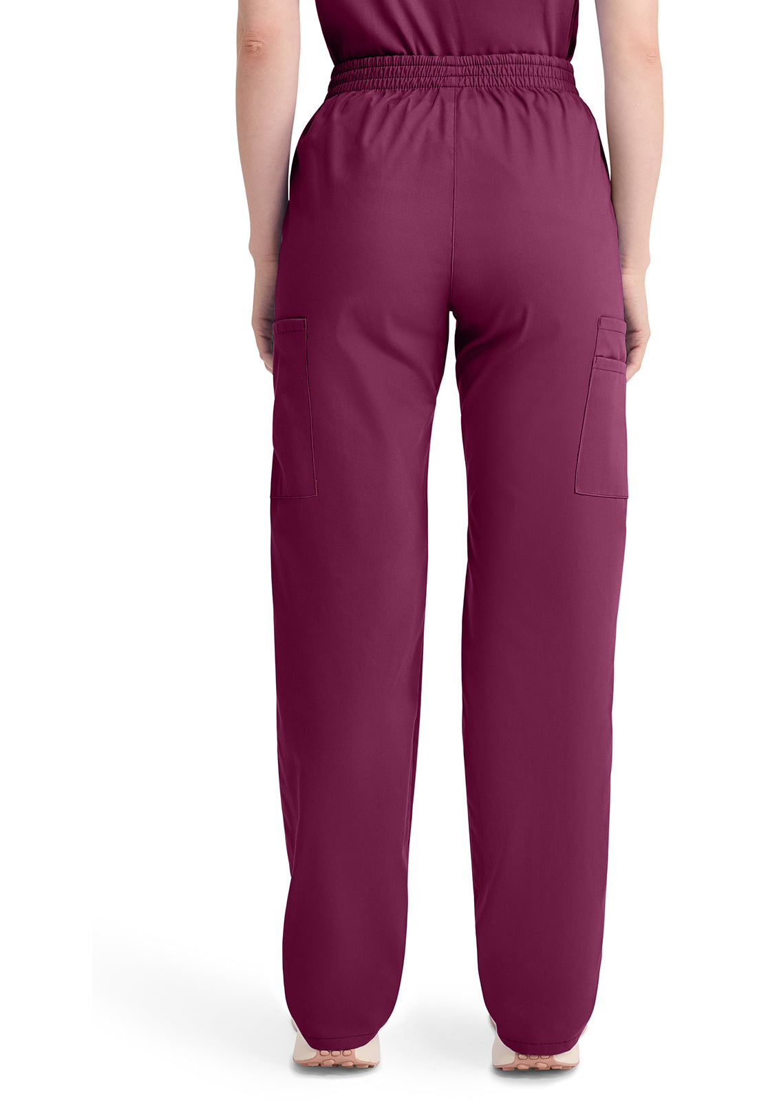 Dickies DKE86106 Natural Rise Tapered Leg Pull-on Pant - Wine (back)