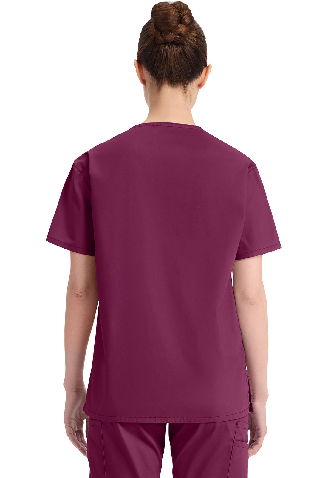 Dickies DKE86706 V-Neck Top - Wine (back)