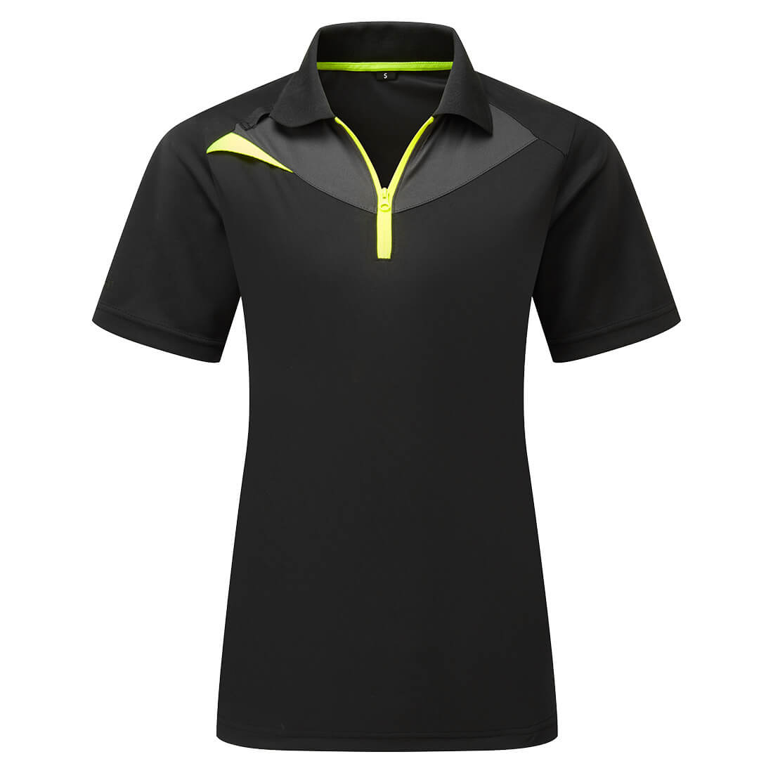 Portwest DX4 Women's Polo Shirt S/S in Black, main product image
