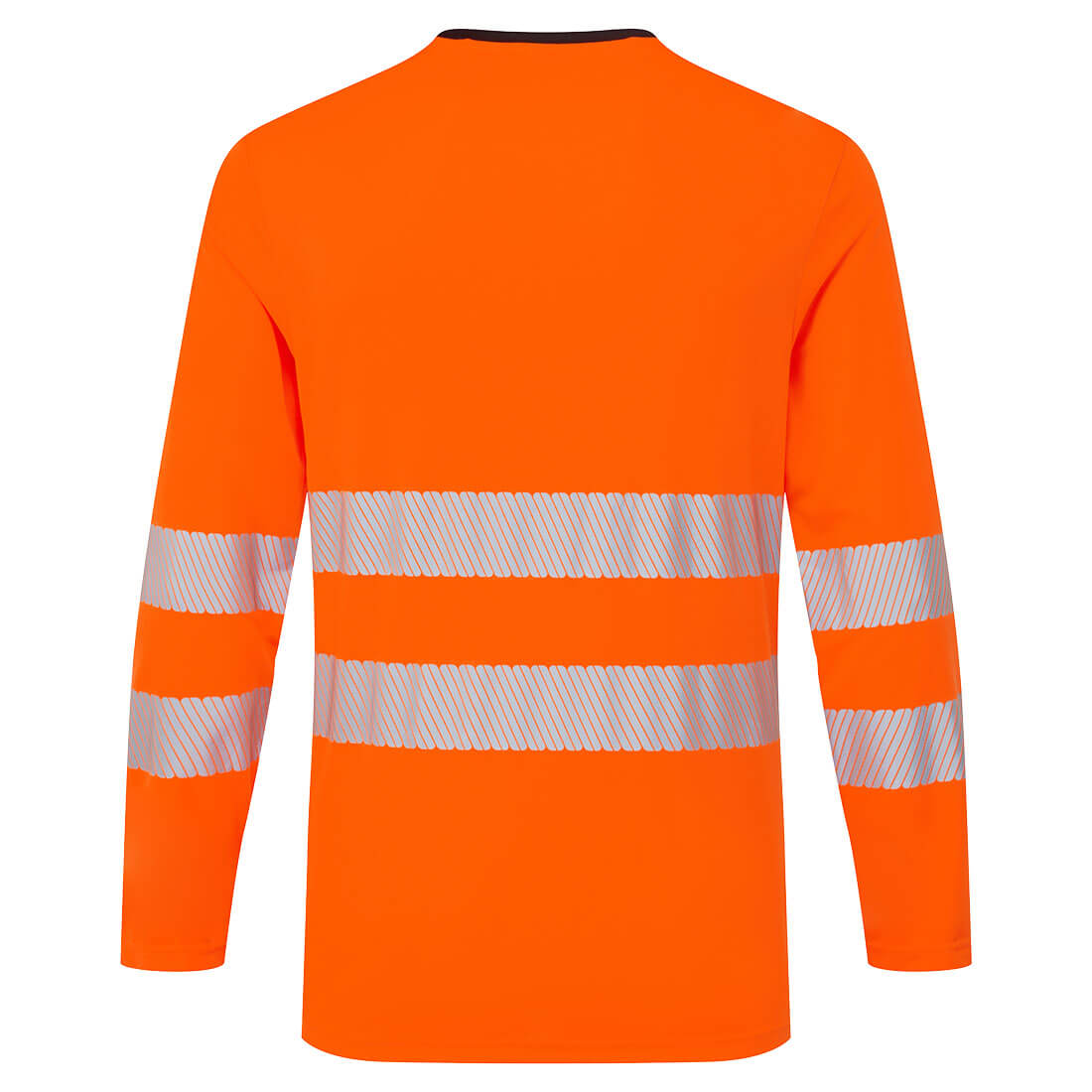 Portwest DX416 DX4 Hi-Vis T-Shirt L/S in Orange/Black, back view