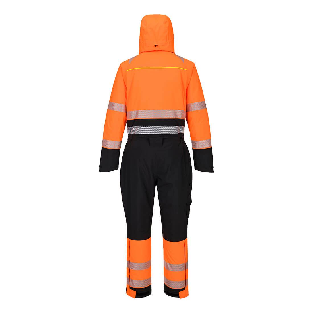 Portwest DX438 DX4 Hi-Vis Winter Coverall in Orange/Black, back view