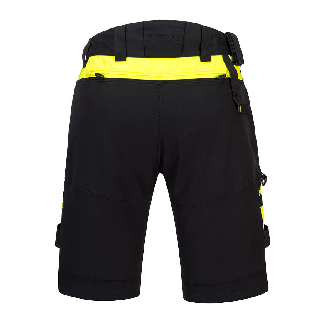 Portwest DX444 DX4 Detachable Holster Pocket Shorts in Black, back view