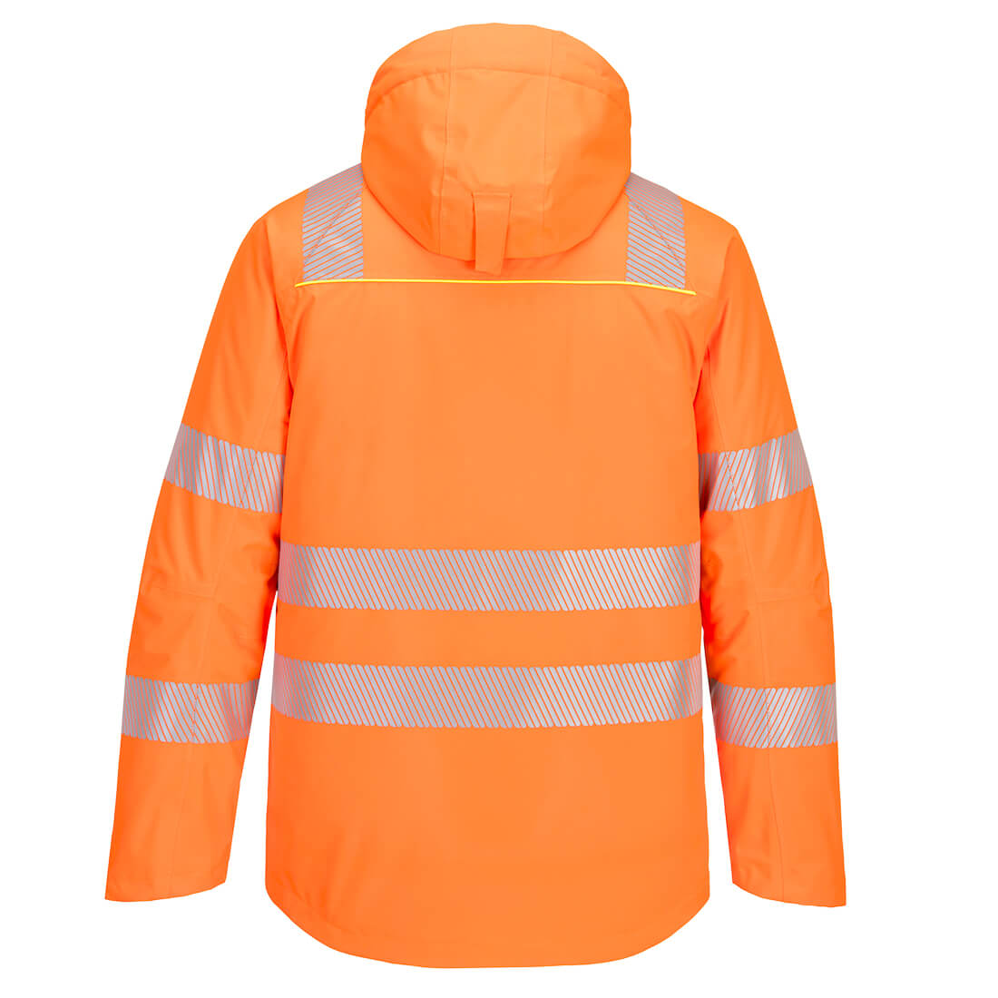 Portwest DX461 DX4 Hi-Vis Winter Jacket in Orange/Black, back view