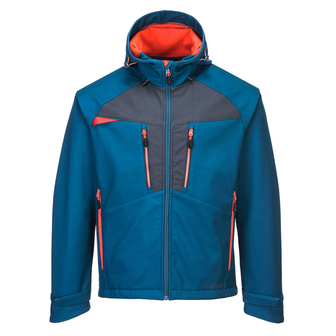 Portwest DX4 Hooded Softshell in Metro Blue, image 4