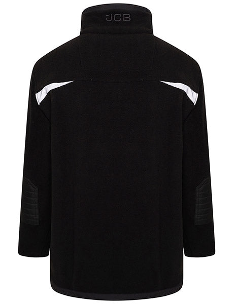 JCB DY2Q Workwear Trade Fleece Full Zip Black back view