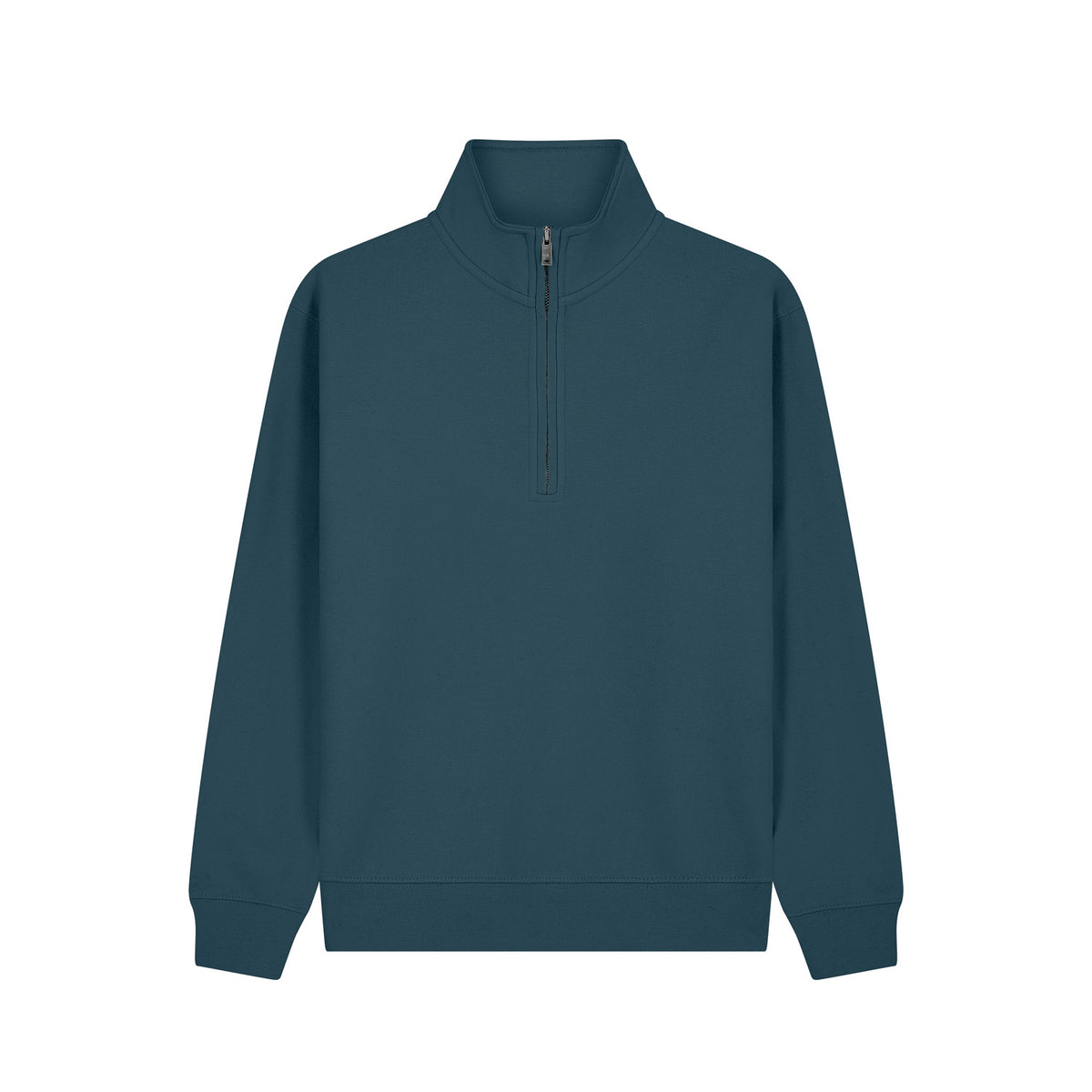 Cotton Ridge W75 Lunar Premium Quarter Zip Sweatshirt in Deep Sea Blue