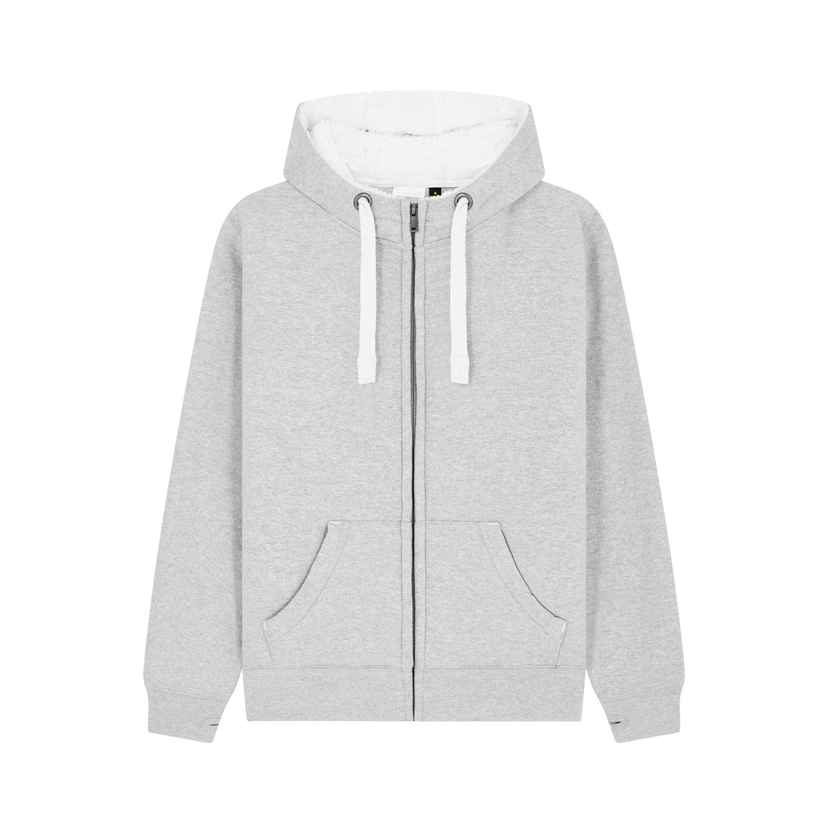 Cotton Ridge F15 Sherpa Fleece Zip Hoodie in Dusty Grey