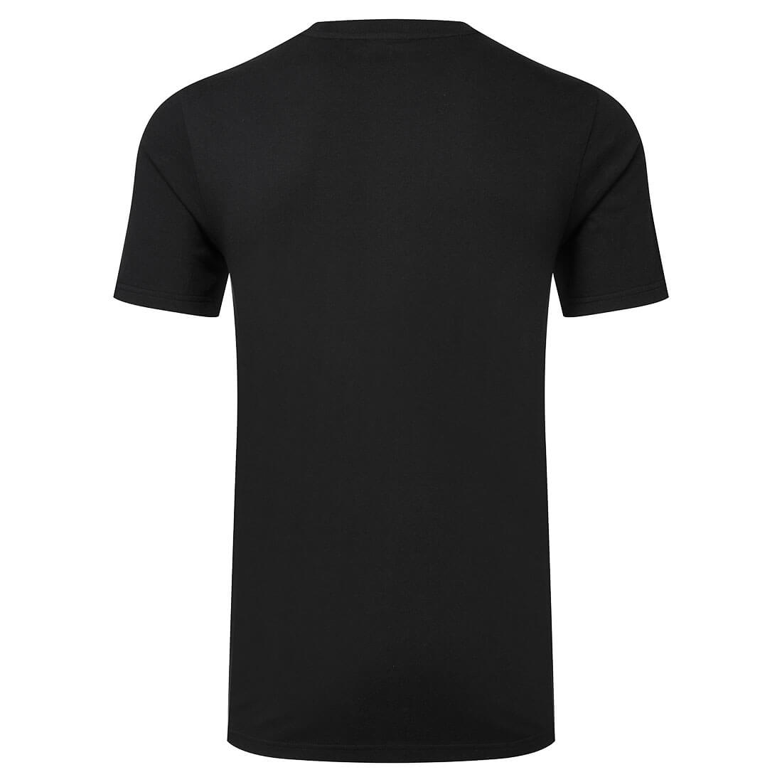 Portwest EC195 Cotton Recyclable T-Shirt S/S in Black, back view