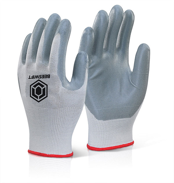 Click BEESWIFT NITRILE FOAM POLYESTER GLOVES, main product image
