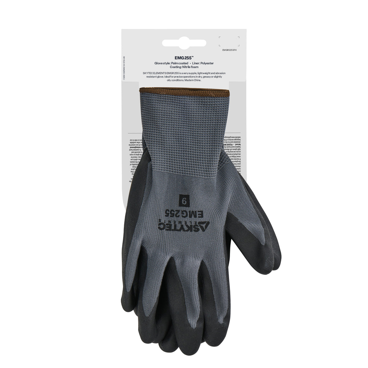 Skytec Elements EMGR255 Retail Polyester Nitrile Foam Glove