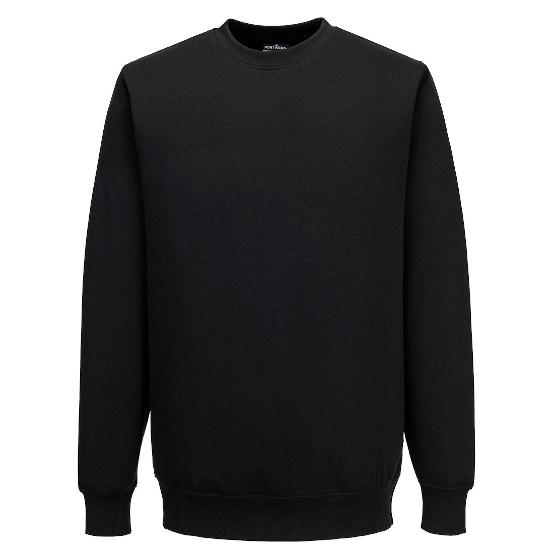 Portwest ES1 Essential Sweatshirt in Black, main product image