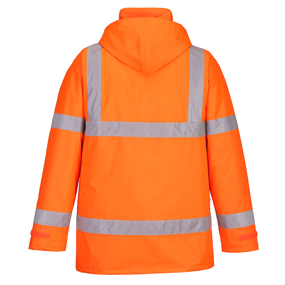 Portwest ES460 Essential Hi-Vis Winter Traffic Jacket in Orange, back view